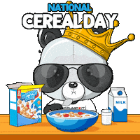 Breakfast Milk Sticker by PandaPals