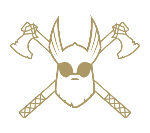 Vikings Axe Sticker by THE BEARD STRUGGLE