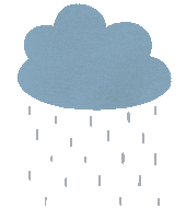 Rain Raining Sticker