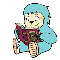 Livro Sticker by lupiebaduki