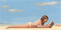 Beach Reading GIF by joelremygif