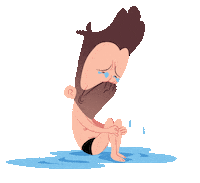 Sad Cry Sticker
