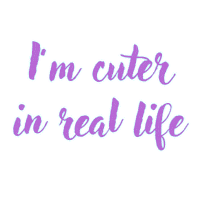 real life Sticker by lauryncakes