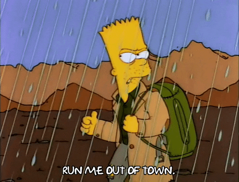 Season 3 Rain GIF by The Simpsons