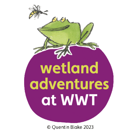Quentin Blake Sticker by The Wildfowl and Wetlands Trust
