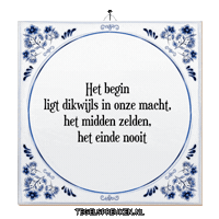 Moment Begin Sticker by Tegelspreuken.nl