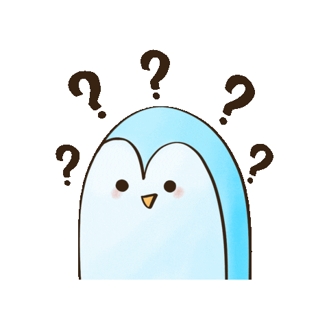 penguindodo giphygifmaker penguin question ask Sticker