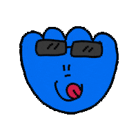 hyeyo_da_ summer character sunglass 여름 Sticker