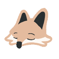 Fox Sleep Sticker