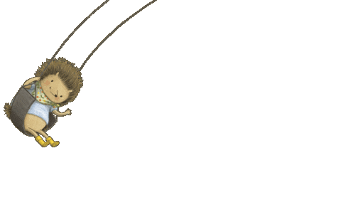 Swing Hedgehog Sticker by Tundra