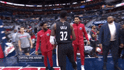 washington wizards hug GIF by NBA