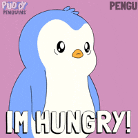 Hungry Lets Eat GIF by Pudgy Penguins