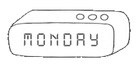 Blinking Alarm Clock Sticker by The Influence Agency