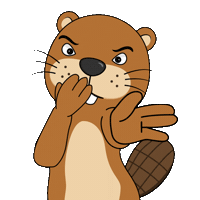 Chonketha angry beaver scuba dance chonketha Sticker