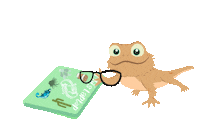 Bearded Dragon Computer Sticker by Zen Habitats