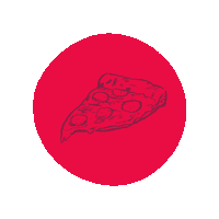 Food Pizza Sticker by Downtown Houston