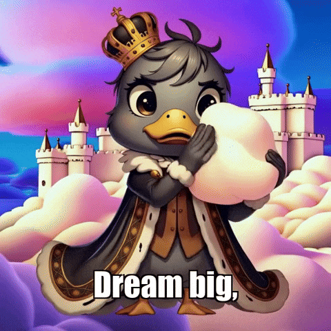 Wisdom Dream Big GIF by sirduckbeth