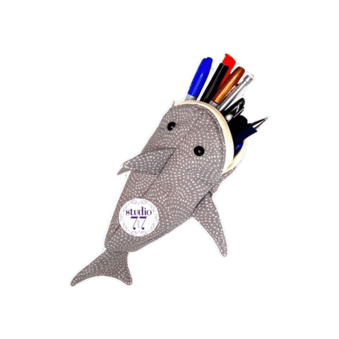 Studio7t7 giphygifmaker shark shark week studio 7t7 Sticker