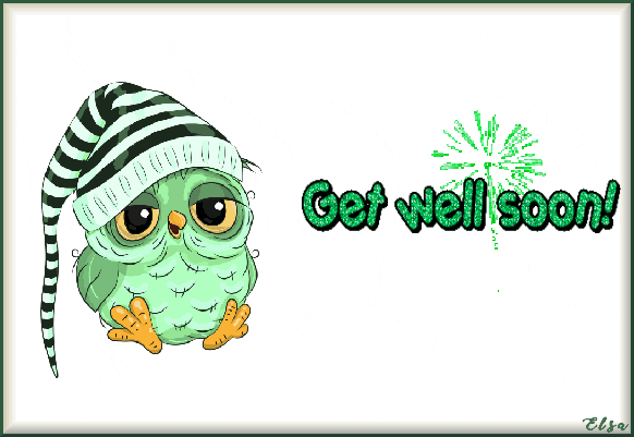 Get Well Soon Animated Card GIF