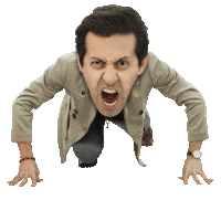 Angry Lets Go Sticker by Max Amini