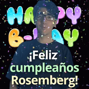 ¡Feliz cumpleaños Rosemberg!