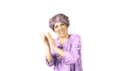 Happy Old Lady Sticker by Jenny Lorenzo