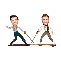 war fight STICKER by imoji