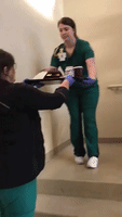 Nurses Form 'Chain' to Deal With Dirty Dishes After Earthquake Stops Hospital Elevators