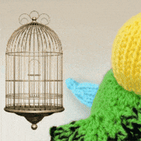Fly Away Bird GIF by TeaCosyFolk