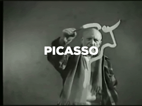 Pablo Picasso Art GIF by Coral Garvey