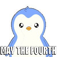 May The Fourth Be With You Star Wars Day Sticker by Pudgy Penguins