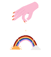 Rainbow Sun Sticker by allo melo