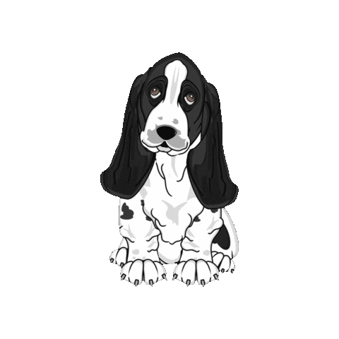 Basset Hound Dog Sticker