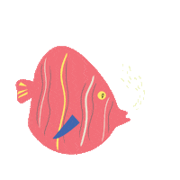 Fish Sticker by Teaspoon studio
