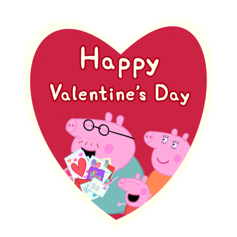 Valentines Day Love Sticker by Peppa Pig
