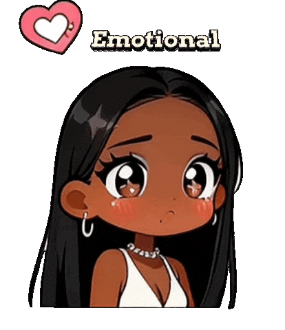 Sad Mood Sticker by Kiara Jones