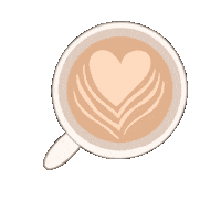 Cafe Latte Coffee Sticker by grousseta