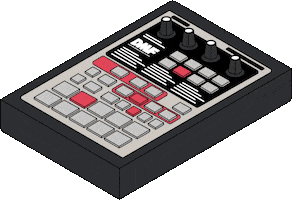 Beatmaking Sampling Sticker by Drum Machine Funk