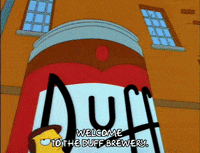 homer simpson beer GIF