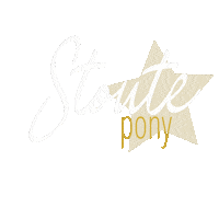 LuzenteFotografie pony transparency stout goud Sticker