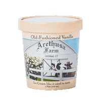 Ice Cream Vanilla Sticker by Arethusa Farm