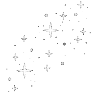 Stars Glitter Sticker