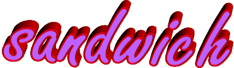 giphyupload food text wordart sandwich Sticker