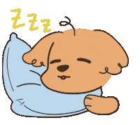 sunandink dog puppy sleep sleeping Sticker