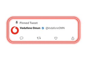 Together We Can Twitter Sticker by Vodafone Oman