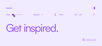 deblank inspiration bold font get inspired GIF