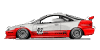 Honda Racecar Sticker