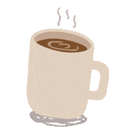 yellowyes hot coffee drink time Sticker