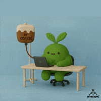 Working Hard Coffee Break GIF