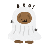 Ghost Boo Sticker by kco